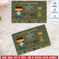 Personalized Germany Soldier/ Veteran With Rank, Name And Year Aluminum Wallet Card - 17637696