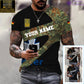 Personalized Germany Soldier/ Veteran Camo With Name And Rank T-Shirt 3D Printed  - 17065728