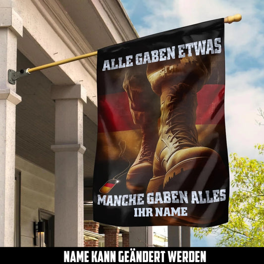 Bundeswehr Veteranenflagge – Personalisierbar mit Name - 1757462406