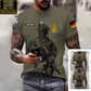 Personalized Germany Soldier/ Veteran Camo With Name And Rank T-shirt 3D Printed  - 17133120