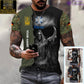 Personalized Germany Soldier/ Veteran Camo With Name And Rank 3D T-shirt Printed  - 17062272