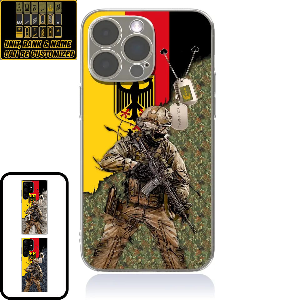 Personalized Germany Soldier/Veterans With Rank And Name Phone Case Printed - 2602240001