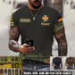 Personalized Germany Soldier/Veteran Camo with Name, Year and Rank T-Shirt All Over Printed - 17407872