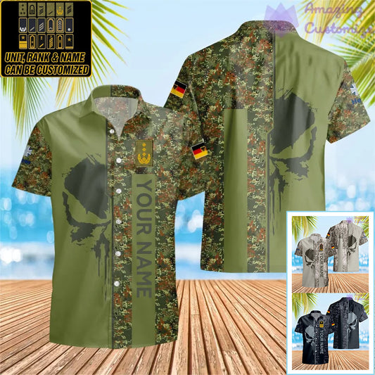Personalized Germany Soldier/ Veteran Camo With Name And Rank Hawaii Printed  - 10052401QA