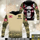Personalized Austria Soldier/Veteran Camo with Name and Rank Hoodie All Over Printed - 17660160