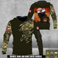 Personalized Austria Soldier/Veteran Camo with Name & Rank Hoodie All Over Printed - 17673120