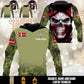 Personalized Denmark Soldier/Veteran Camo with Name and Rank Hoodie All Over Printed - 17660160