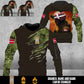 Personalized Denmark Soldier/Veteran Camo with Name & Rank Hoodie All Over Printed - 17673120