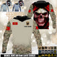 Personalized UK Soldier/Veteran Camo with Name and Rank Hoodie All Over Printed - 17660160