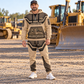 Bulldozer Operator hero half zip hoodie and jogger combo