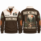 Find Your Quiet – Brown hiking sports sweatshirt with flat printed artwork