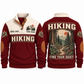 Find Your Quiet – Jujube Red hiking sports sweatshirt with flat printed artwork