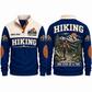 One Step at a Time – Navy hiking sports sweatshirt with flat printed artwork