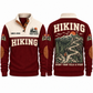 Every Turn Tells a Story – Jujube Red hiking sports sweatshirt with flat printed artwork