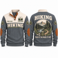 Pack It In Pack It Out – Grey hiking sports sweatshirt with flat printed artwork