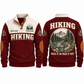 Pack It In Pack It Out – Jujube Red hiking sports sweatshirt with flat printed artwork