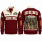 Better Together – Jujube Red hiking sports sweatshirt with flat printed artwork