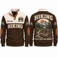 Collect Miles and Memories personalized hiking Sports Sweatshirt in Brown