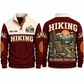 The Weekend Starts Here personalized hiking Sports Sweatshirt in Jujube Red