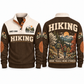 More Trails More Stories personalized hiking Sports Sweatshirt in Brown