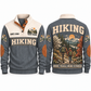 More Trails More Stories personalized hiking Sports Sweatshirt in Grey