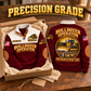 Bulldozer Operator Precision Grade Sports Sweatshirt in Jujube Red, source-faithful garment artwork in a polished gift box front and back composition, original sample name and year retained.