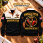 Sprinkler Fitter Hands Behind the Trade Sports Sweatshirt in Black, source-faithful front and back garment artwork in a polished workbench pair composition, original sample name and year retained.