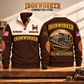 Ironworker Connected Steel Sports Sweatshirt in Brown, source-faithful garment artwork in a polished studio front and back composition, original sample name and year retained.