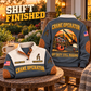 Crane Operator Shift Finished Sports Sweatshirt in Grey, source-faithful garment artwork in a polished porch chair back and folded front composition, original sample name and year retained.