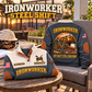 Ironworker Steel Shift Sports Sweatshirt in Grey, source-faithful garment artwork in a polished porch chair back and folded front composition, original sample name and year retained.