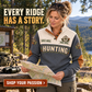 Know the Land | Hunting Personalized Sports Sweatshirt lifestyle mockup in Grey