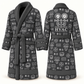 Personalized HVAC Bathrobe slate front and back