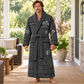 Personalized HVAC Bathrobe - Contour Lines lifestyle view