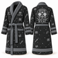 Personalized HVAC Bathrobe - Night Shift slate front and back view