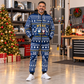 hvac hero Winter Snowflake full-zip hoodie and jogger combo with Custom Name and Custom Company Name