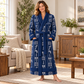 Personalized HVAC Bathrobe - Workbench Stripes lifestyle view