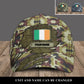 Personalized Name Ireland Soldier/Veterans Camo Baseball Cap - 16841952 - D04