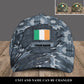 Personalized Name Ireland Soldier/Veterans Camo Baseball Cap - 16841952 - D04