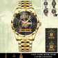 Personalized Ireland Soldier/ Veteran With Rank And Name Gentleman Crystal Metal Watch - 17442432