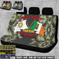 Personalized Ireland Soldier/ Veteran With Name And Rank Car Back Seat Cover Set (with foaming) - 17490816