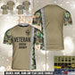 Personalized Ireland Soldier/Veteran Camo with Name and Rank T-Shirt All Over Printed - 17526240