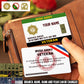 Personalized Ireland Soldier/ Veteran With Rank, Name And Year Aluminum Wallet Card - 17479584