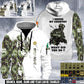 Personalized Ireland Soldier/ Veteran With Rank, Name And Year 3D Half-zip Hoodie - 17520192