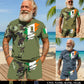 Personalized Ireland Soldier/ Veteran Camo With Name And Rank Combo T-Shirt + Short 3D Printed - 16989696