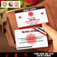 Personalized Ireland Soldier/ Veteran With Rank, Name And Year Aluminum Wallet Card - 17471808