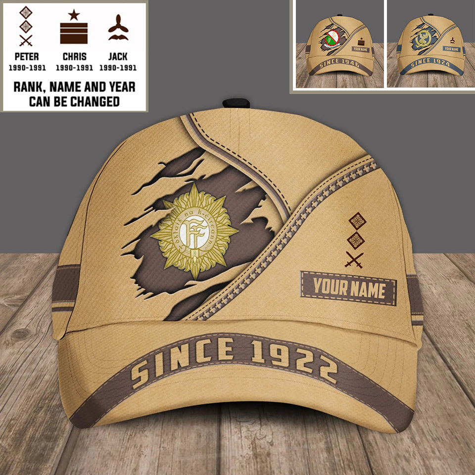 Personalized Rank And Name Ireland Soldier/Veterans Baseball Cap - 17484768