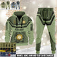 Irish 3D Half Zip Hoodie + Jogger Combo – Personalized with Name & Rank - 17504640