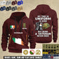 Personalized Ireland Soldier/ Veteran With Name, Year And Rank Zip Hoodie Multicolor - 17557344