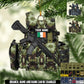 Irish Army Vest Decoration – Personalized with Name & Rank – Camouflage - 17577216