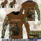 Personalized Ireland Soldier/Veteran Camo with Name and Rank Hoodie All Over Printed - 17527968
